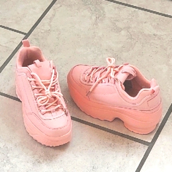 Berness Shoes, Size‎ 8, Light Pink Platform - Picture 1 of 5